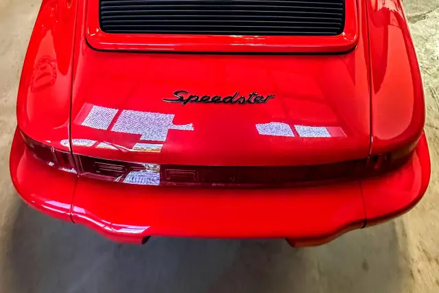 Porsche Speedster rear detail at Autobahn Service Center